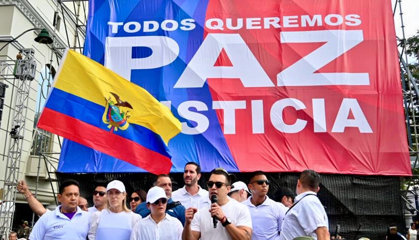 El presidente ecuatoriano Daniel Noboa - MARCHA 11 SEPT ECUADOR-