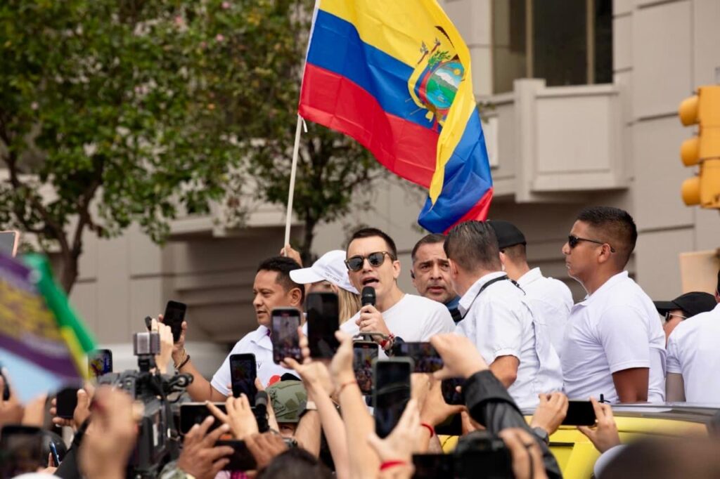 El presidente ecuatoriano Daniel Noboa - MARCHA 11 SEPT ECUADOR-